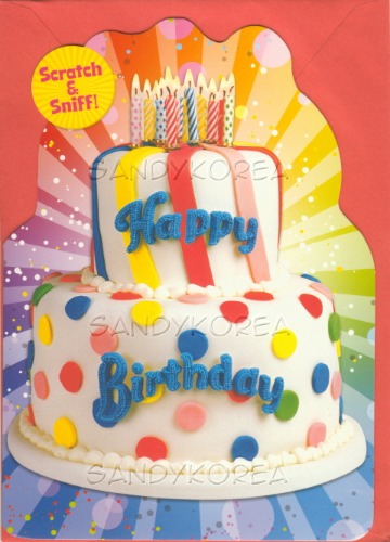 Pix-Birthday Cake Scratch &amp; Sniff -Vanilla (카드)