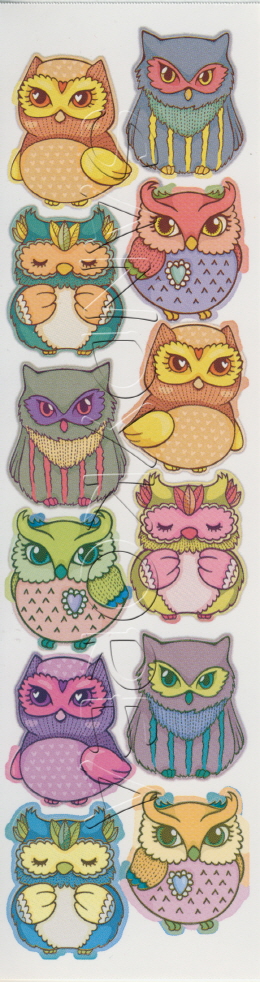 VS-Cute Rainbow Owls QT21