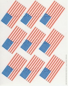 PM-US Flags Giant Stickers