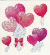 Glittery Heart Balloon-mis