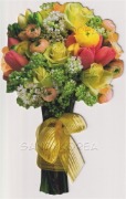 Pix-Yellow Victorian Bouquet 카드