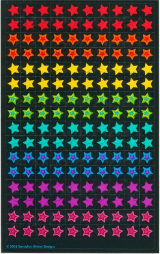 Maxi Chart Sticker Stars