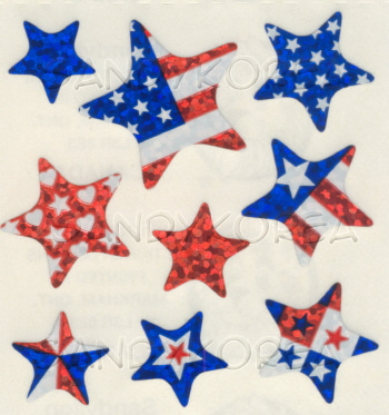 Glittery US Stars