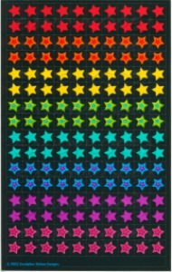 Maxi Chart Sticker Stars