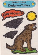 Vintage Scratch&#039;n Sniff Design-a-Tattoo Werewolf
