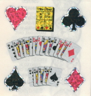 Glittery Playing Card