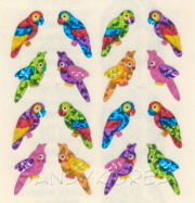 Glittery Mini Parrots