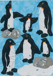 Maxi Vintage Prismatic Penguins
