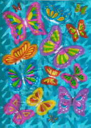 Maxi Vintage Prismatic Butterflies