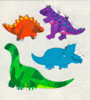 Vintage Prismatic Dinosaurs