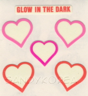 Vintage Glow in the Dark Heart