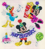 Glittery Disney Happy Birthday