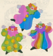 Vintage Pearly Three Clowns